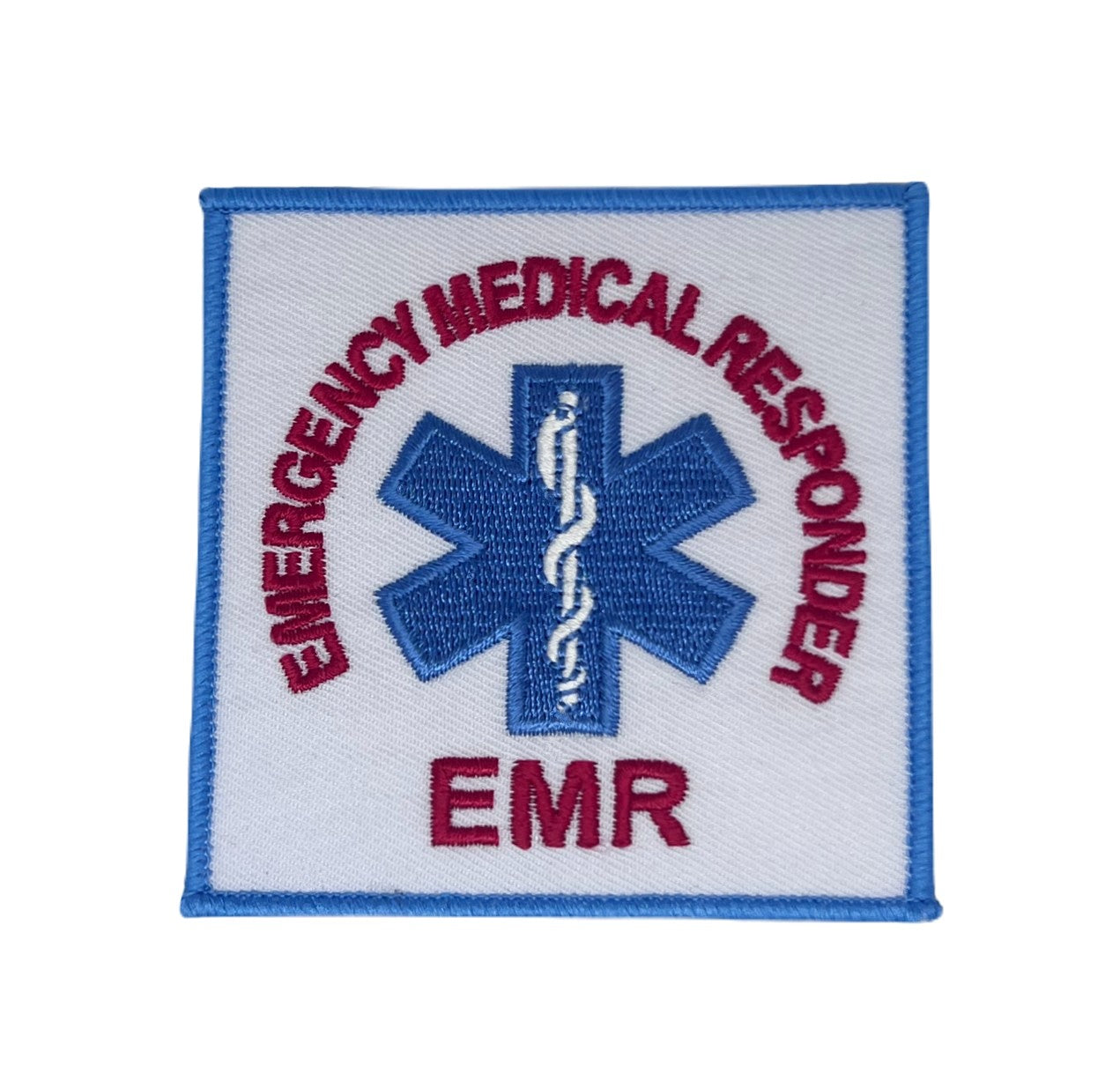 Emergency Medical Responder Patch (3 Inch) EMR Embroidered Iron or Sew-on Badge Costume Jacket Bag Backpack DIY First Aid Gift Patches