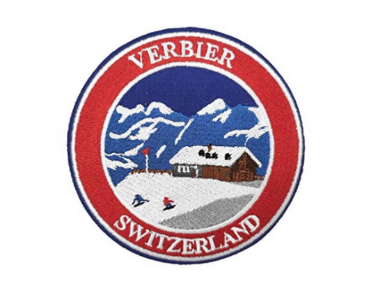 Verbier Switzerland Patch (3.5 Inch) Iron/Sew-on Badge Adventure, Camping, Perfect for Backpacks Bags Hats, Jackets Skiing