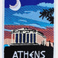 Athens Greece Patch (3.5 Inch) Embroidered Iron/Sew-on Badge Greek Island Travel Emblem DIY Backpack, Jacket, Cap, Shirt Bag Gift Patches