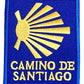 Camino De Santiago Patch (3 Inch) Embroidered Iron-on/Sew-on Badge Buen Camino Saint James Way Souvenir Emblem Scallop Crest Gift Patches