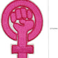 Girl Power Fist Patch Pride Woman's Movement Pink Feminist Resistance (2.3 Inch) Iron-on Badge DIY Gift Patches