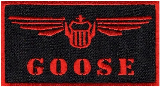 Goose Patch (3.5 Inch) Velcro Badge Top Gun US Navy Fighters Weapon School Flight Suit Costume Patches