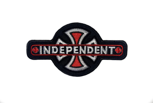 Independant Cross Logo Patch (4.25 Inch) Iron or Sew-on Badge Chopper Biker Jacket Lone Wolf DIY Costume Patches