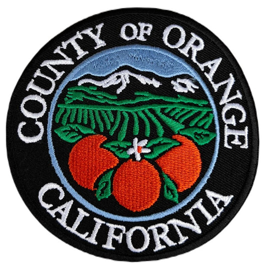 Orange County California Patch (3.5 Inch) Iron-on or Sew-on Badge OC Travel Souvenir Emblem Backpack, Jacket, Hat, Bag, Gift Patches