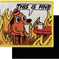 This is Fine Patch (3.5 Inch) Velcro Hook and Loop Badge Funny Dog Meme Emblem Gift Patches