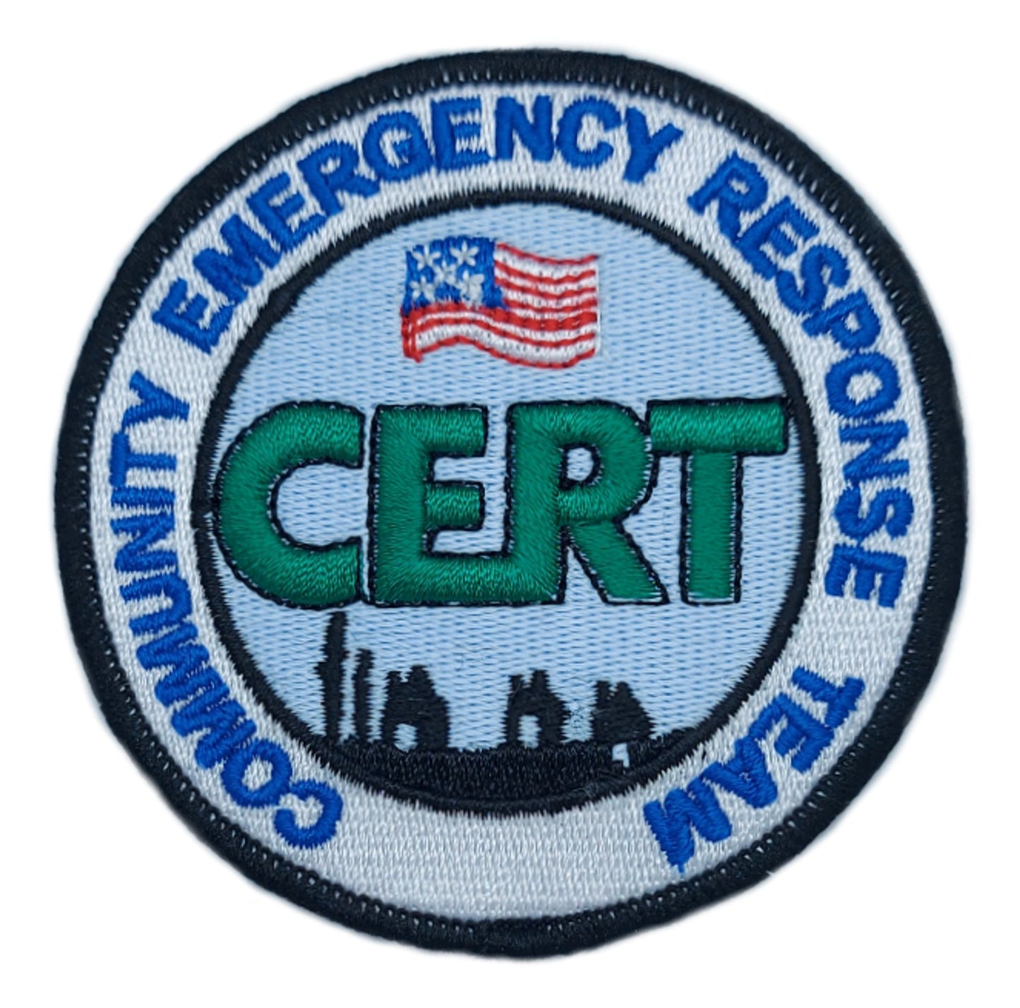 CERT Community Emergency Response Team Patch (3 Inch) Embroidered Iron/Sew-on Badge