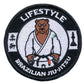 Brazilian Jiu Jitsu Lifestyle Patch (3.5 Inch) BEAR Black Belt Iron-on Badge BJJ