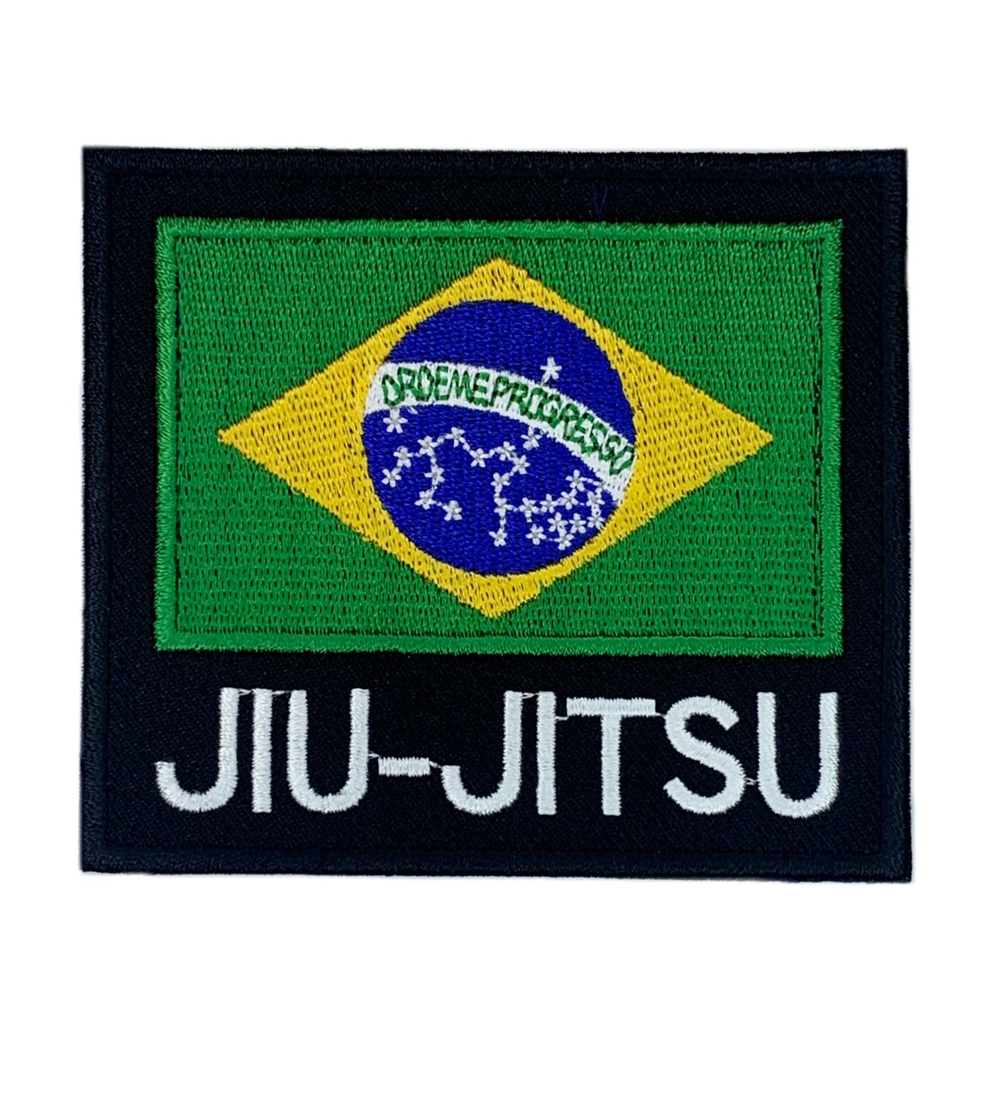 Brazilian Jiu Jitsu Patch (3.5 Inch) Embroidered Hook Fastener Velcro Badge