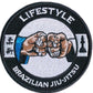 Brazilian Jiu Jitsu Lifestyle Patch (3.5 Inch) Fist Bump Iron-on Badge BJJ