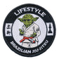 Brazilian Jiu Jitsu Lifestyle Patch (3.5 Inch) Master Yoda Coral Belt Iron-on Badge BJJ