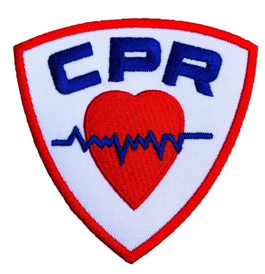 CPR Patch (3.5 Inch) Iron/Sew-on Badge First Aid Patches