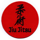 Jiu Jitsu Patch (3 Inch) Red Iron/Sew-on Badge BJJ MMA Kimono GI Japanese Kanji