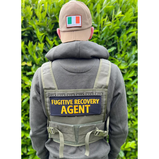 Fugitive Recovery Agent Patch (10 Inch) Velcro Body Armor Plate Carrier Badge