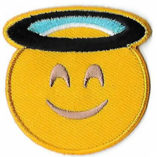 Halo Emoji Patch (2 Inch) Iron-on Badge