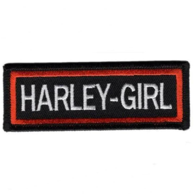 Harley Girl Patch (3.5 Inch) Lady Biker Iron-on Badge Harley Davidson Motorcycles