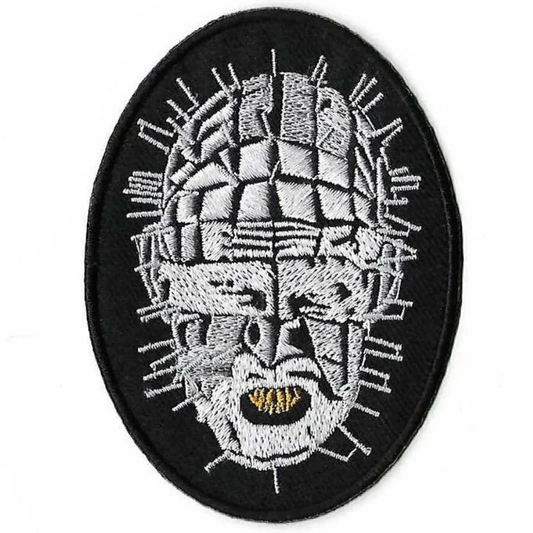 Hellraiser Pinhead Patch (3.5 Inch) Iron-on Badge Horror Movie DIY Costume Patches