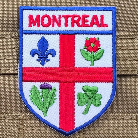 Montreal Patch (3 Inch) Quebec Canada Iron-on Badge Souvenir Emblem