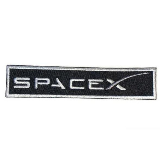 SpaceX Logo Patch (4 Inch) Velcro Badge (Hook + Loop) Nasa Space X Patches