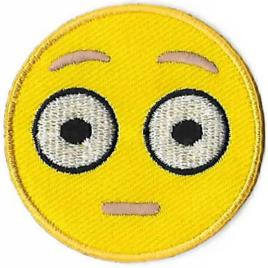 Shocked Emoji Patch (2 Inch) Iron-on