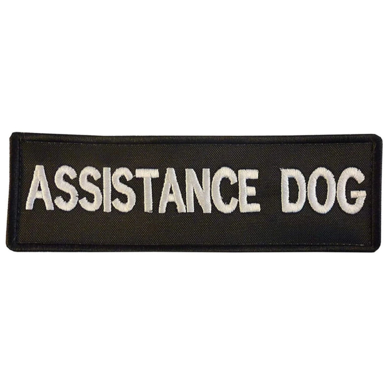 Assistance Dog Patch (6 Inch) Velcro Hook and Loop Badge K9 Harness Patches