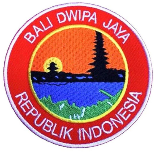 Bali Indonesia Patch (3.5 Inch) Iron-on Badge