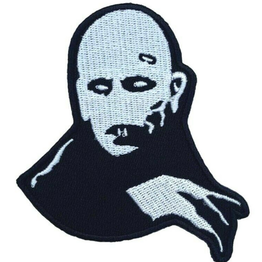 Count Orlock Patch (3.5 Inch) Iron or Sew-on Badge Classic Retro Horror Movie Vampire Nosferatu Costume Patches