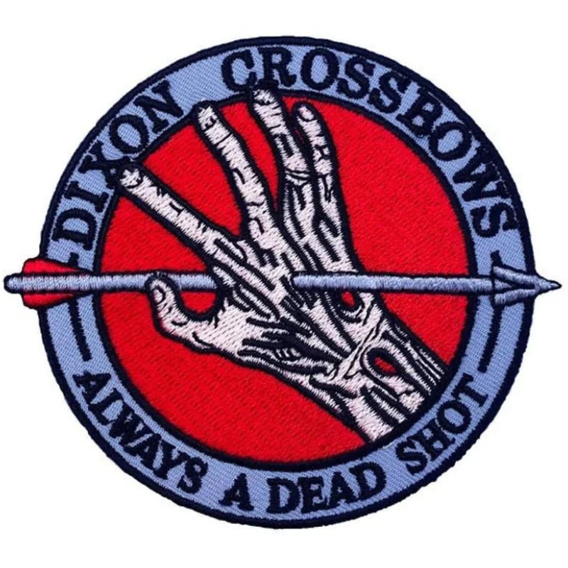 Dixon Crossbow Patch (3.5 Inch) Iron or Sew-on Badge The Walking Dead Archery Zombies Horror Costume Patches