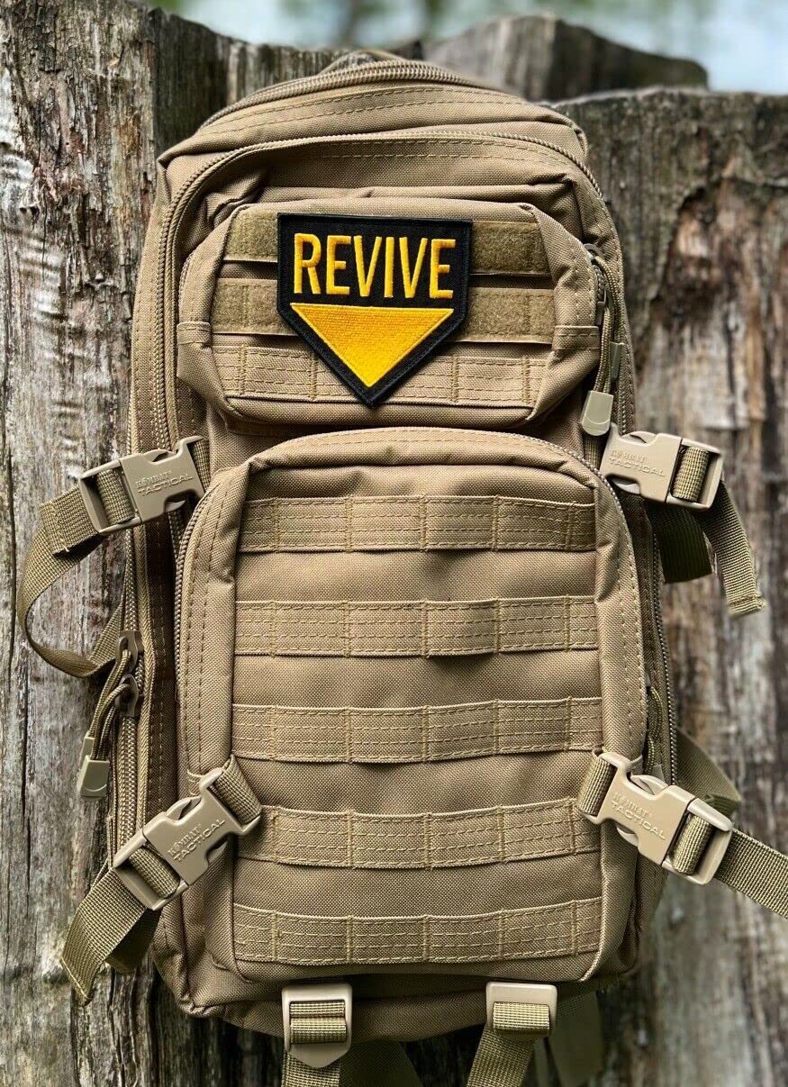 Revive Me! Patch (3.5 Inch) Hook & Loop Velcro Badge Army SpecOps Black Ops Tactical Patches