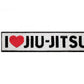 I Love Jiu Jitsu Patch (4.75 Inch) Iron/Sew-on Badge BJJ