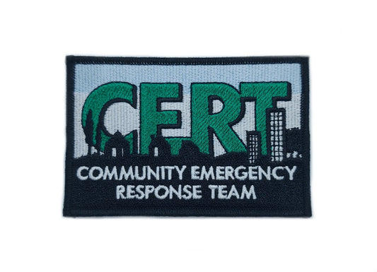 CERT Community Emergency Response Team Patch (4 Inch) Embroidered Iron/Sew-on Badge