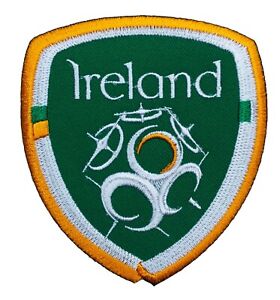 FAI Football Patch Republic of Ireland (3.5 Inch) Iron-on Badge Soccer Crest