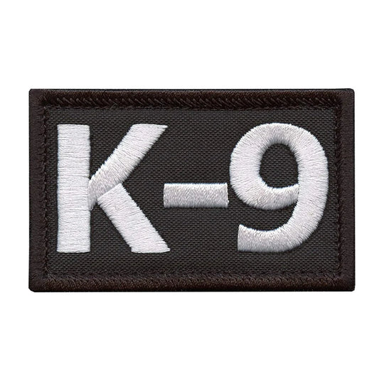 K-9 Patch (3 Inch) Embroidered Velcro (Hook + Loop) K9 Handler Badge Canine Dogs Harness Dog Jacket Vest, Training Gift Patches