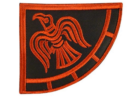 Viking Raven Banner Patch (3.5 Inch) Velcro Norse Badge