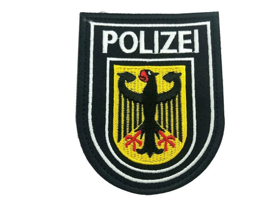 Polizei Deutschland Patch (3.65 Inch) Velcro German Police Badge