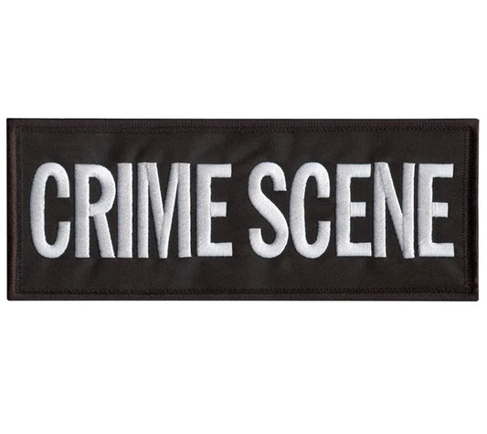 XL Crime Scene CSI Patch (10 Inch) Velcro Badge