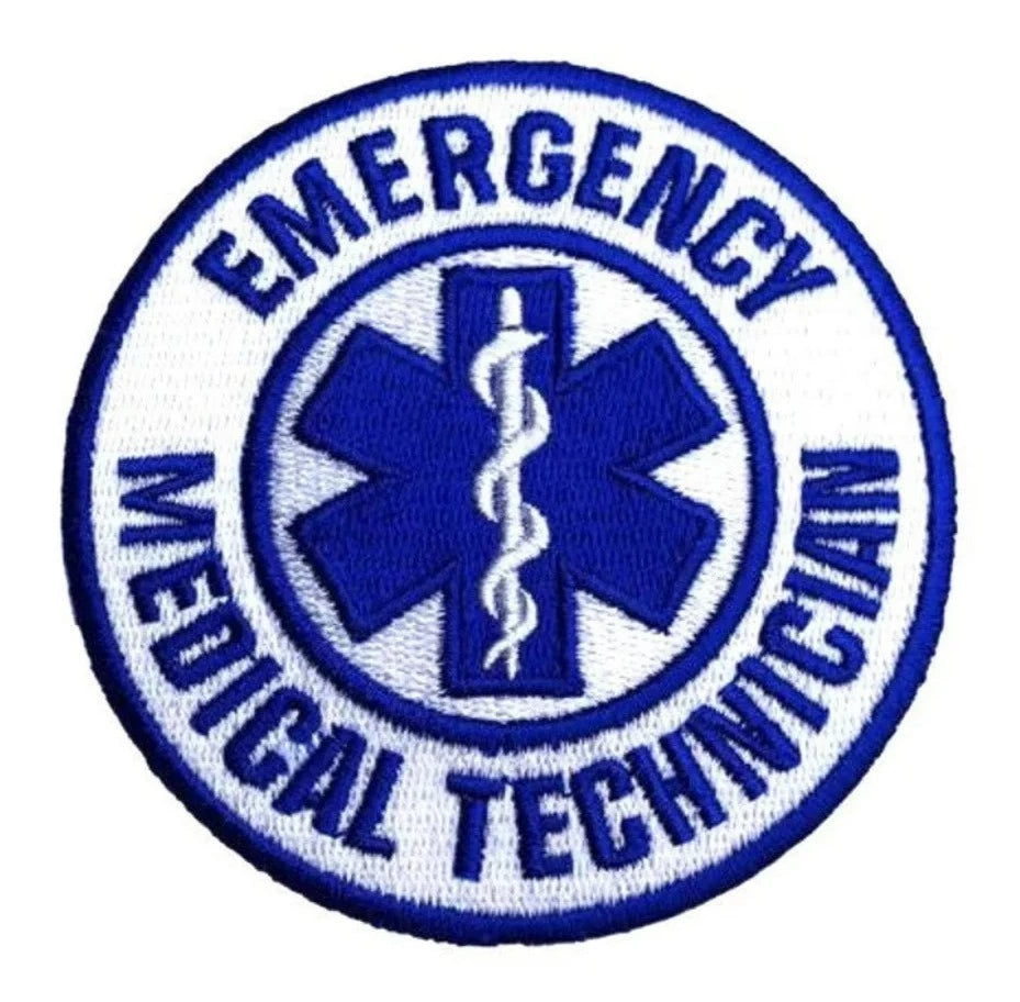 Emergency Medical Technician Patch (3 Inch) EMT Iron-on Badge First Aid Patches