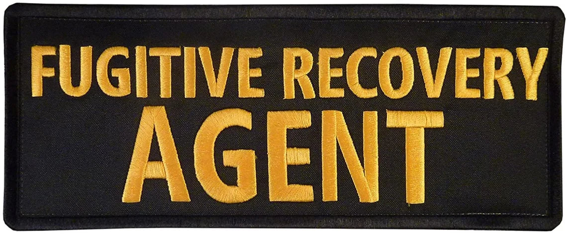 Fugitive Recovery Agent Patch (10 Inch) Velcro Body Armor Plate Carrier Badge