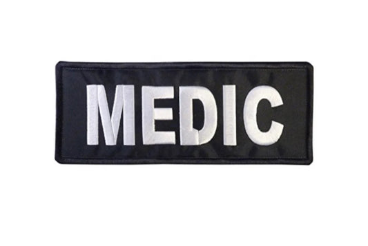 Medic Patch Large XL (10 Inch) Body Armor Plate Carrier Tactical Vest Jacket Velcro Badge