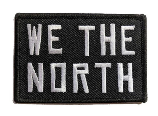 We The North Patch (3x2 Inch) Iron or Sew-on Badge Raptors DIY Costume Patches