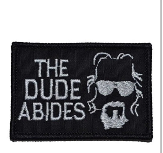 The Dude Abides Patch (3 Inch) The Big Lebowski Velcro Badge Costume Patches