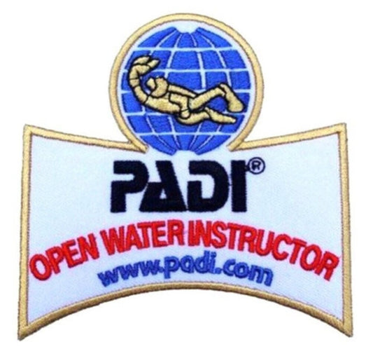 PADI Open Water Instructor Patch (3.5 Inch) Iron/Sew-on Badge Scuba Diving Diver Patches