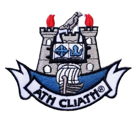 Dublin City Patch (3 Inch) GAA Gaelic Football Hurling Crest Iron or Sew-on Badge DIY Patches