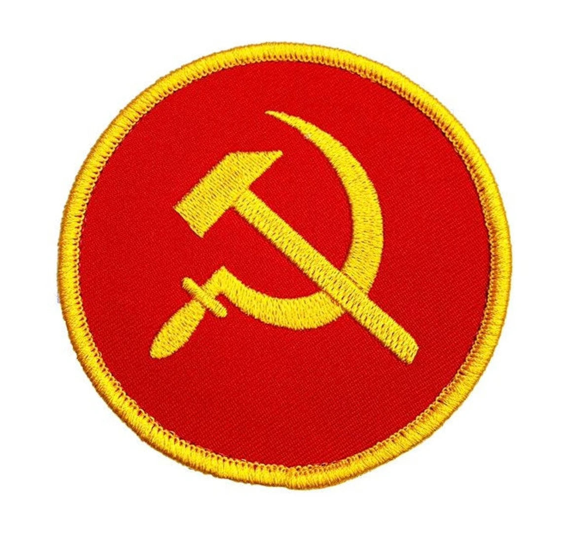 USSR Communist Patch (3 Inch) Velcro Badge Hammer and Sickle Insignia Crest