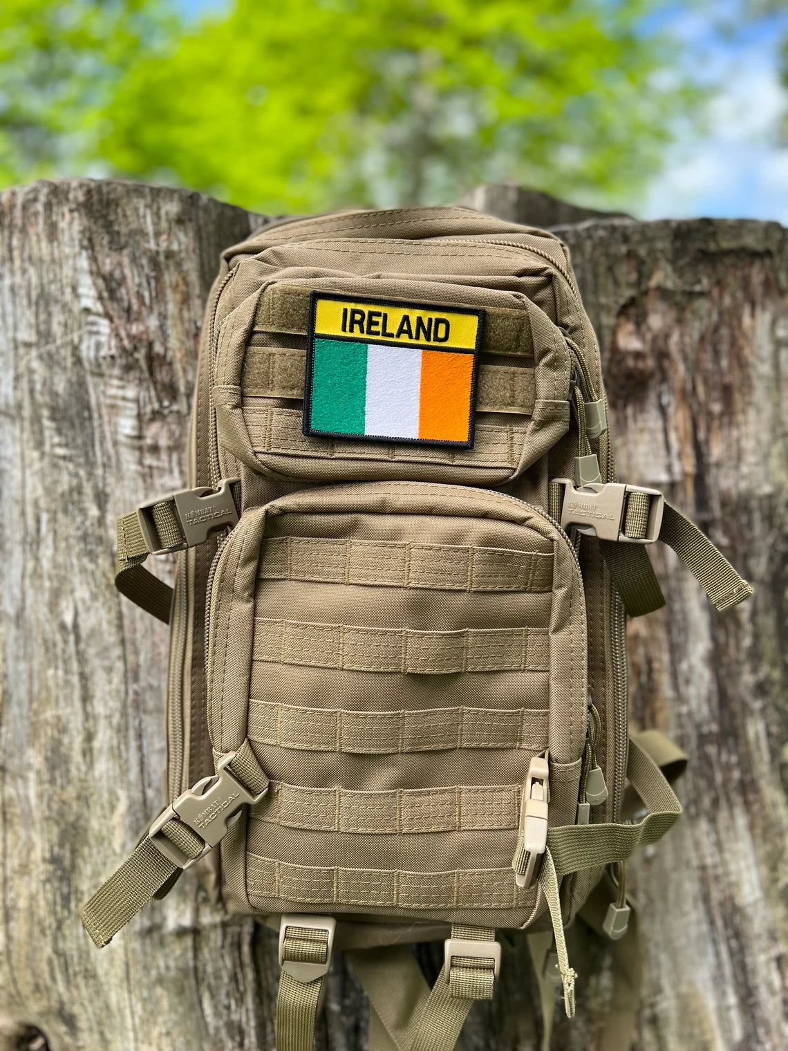 Ireland Flag Patch (3.75 Inch) Velcro Badge Tactical Morale Irish Army / Military / Airsoft / Paintball / Martial Arts / MMA Patches