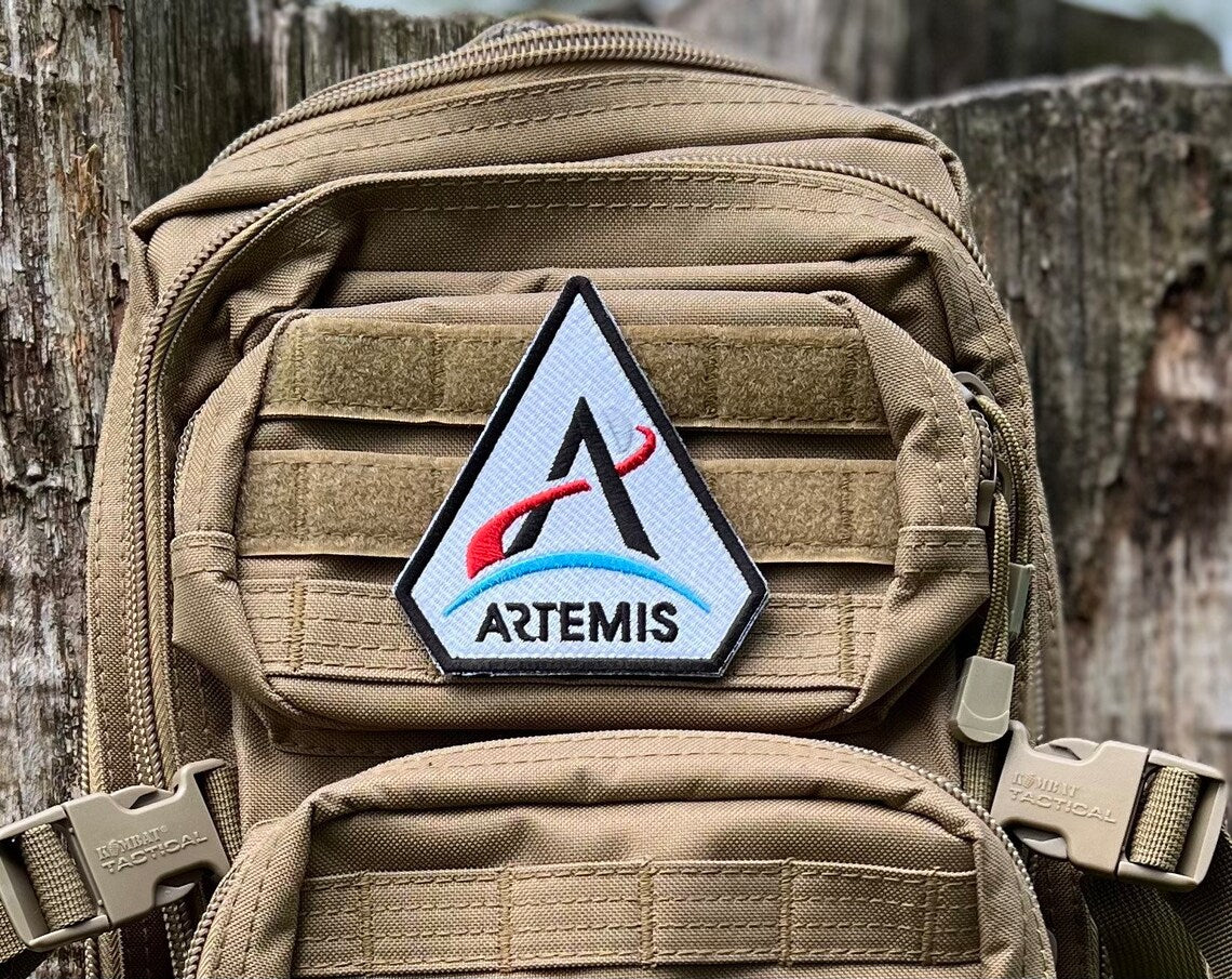 NASA Artemis Program Patch (4 Inch) Velcro Badge (Hook + Loop)