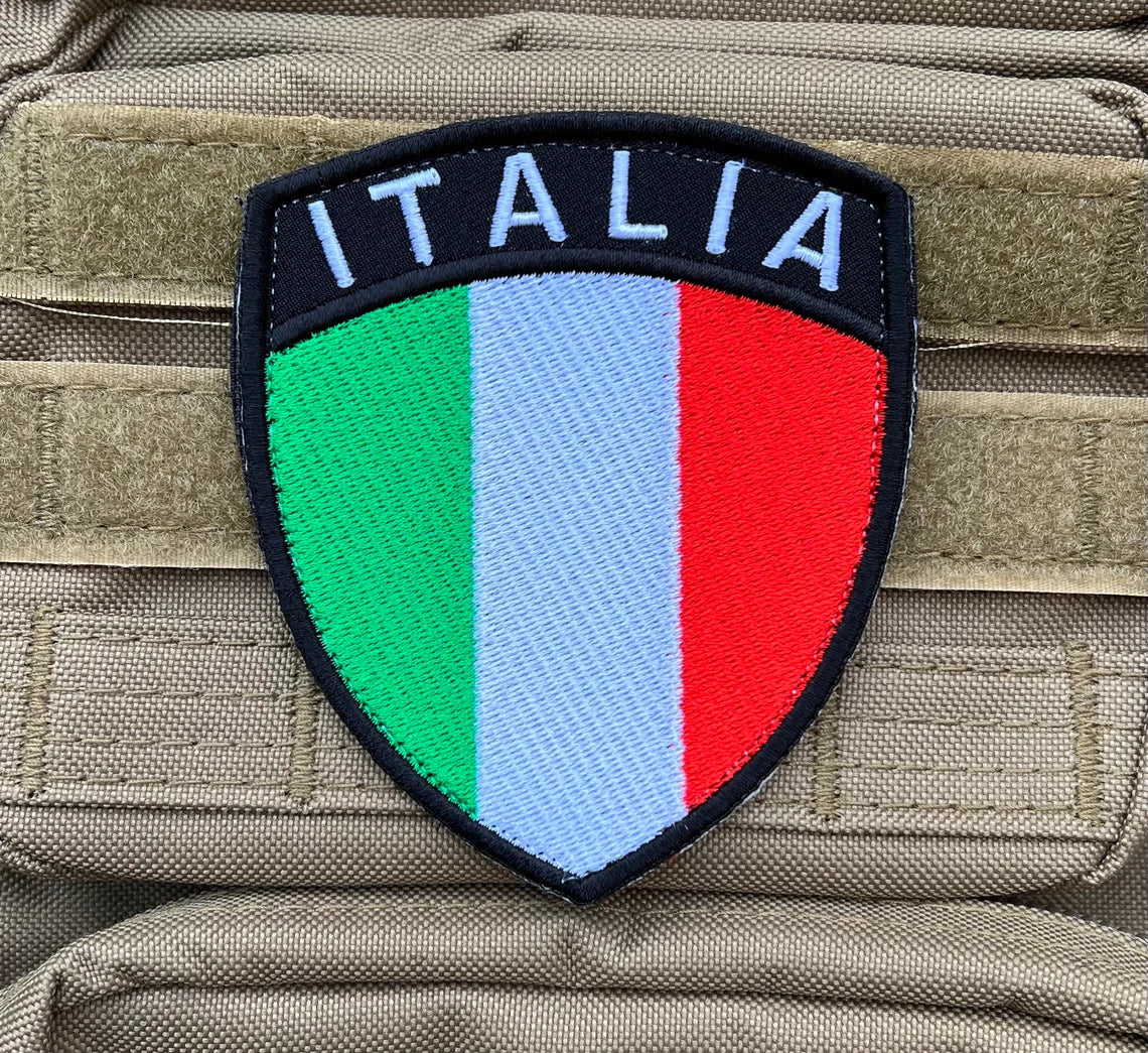 Italia Patch (4 Inch) Velcro Italy Badge