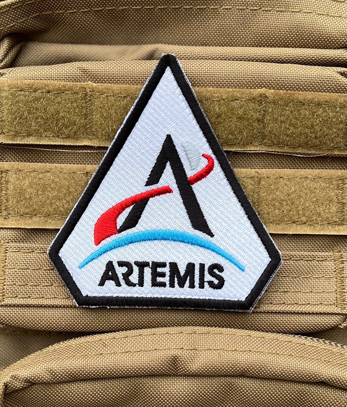 NASA Artemis Program Patch (4 Inch) Velcro Badge (Hook + Loop)