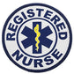 Registered Nurse Patch (3.5 Inch) Iron-on Badge Medic First Aid Patches