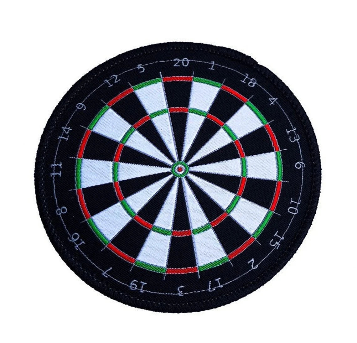 Dart Board Patch (3.5 Inch) Fully Woven Darts Iron-on Badge