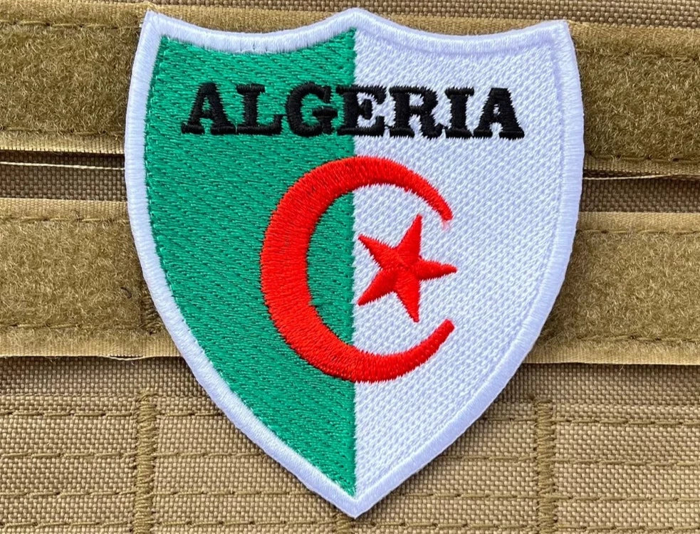 Algeria Flag Patch (3 Inch) Velcro Badge